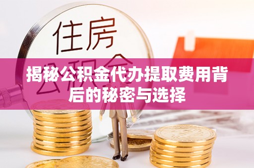 楚雄揭秘公积金代办提取费用背后的秘密与选择