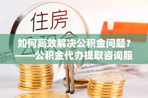 楚雄如何高效解决公积金问题？——公积金代办提取咨询服务指南